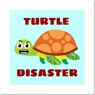 Turtle disaster | Turtle Pun Posters and Art